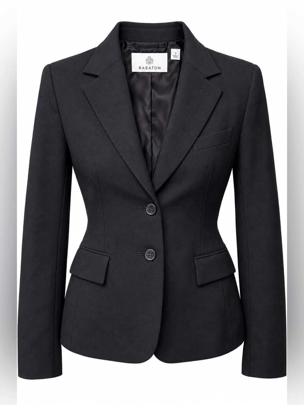 Aritzia Babaton Negotiate Blazer 2 Black Tailored Hourglass Corporate Siren